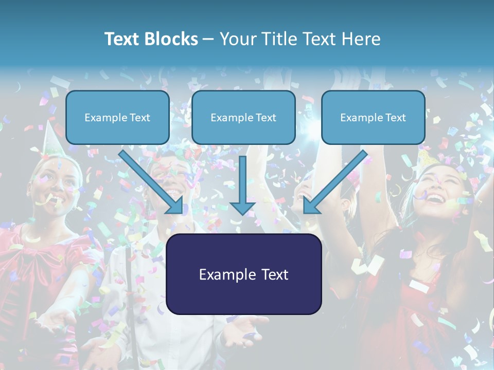 Girl Fun Confetti PowerPoint Template