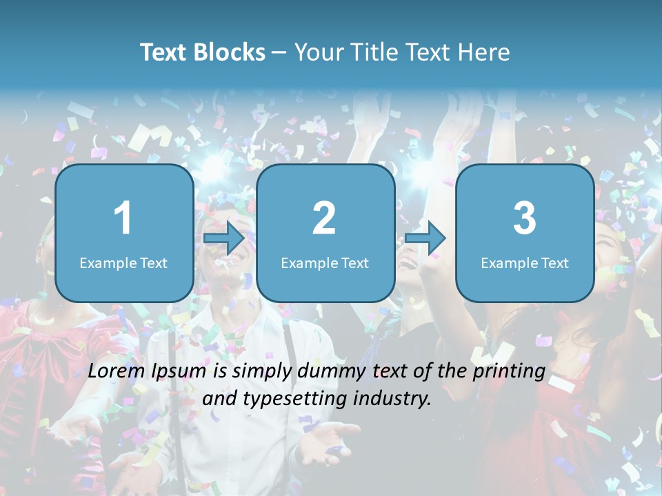 Girl Fun Confetti PowerPoint Template