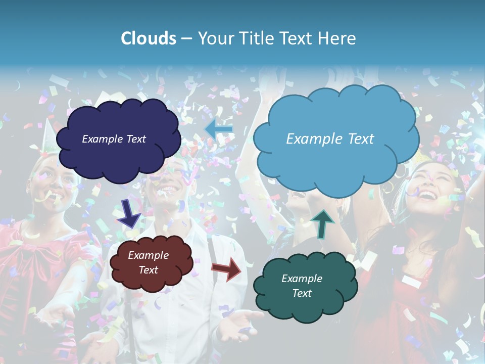 Girl Fun Confetti PowerPoint Template