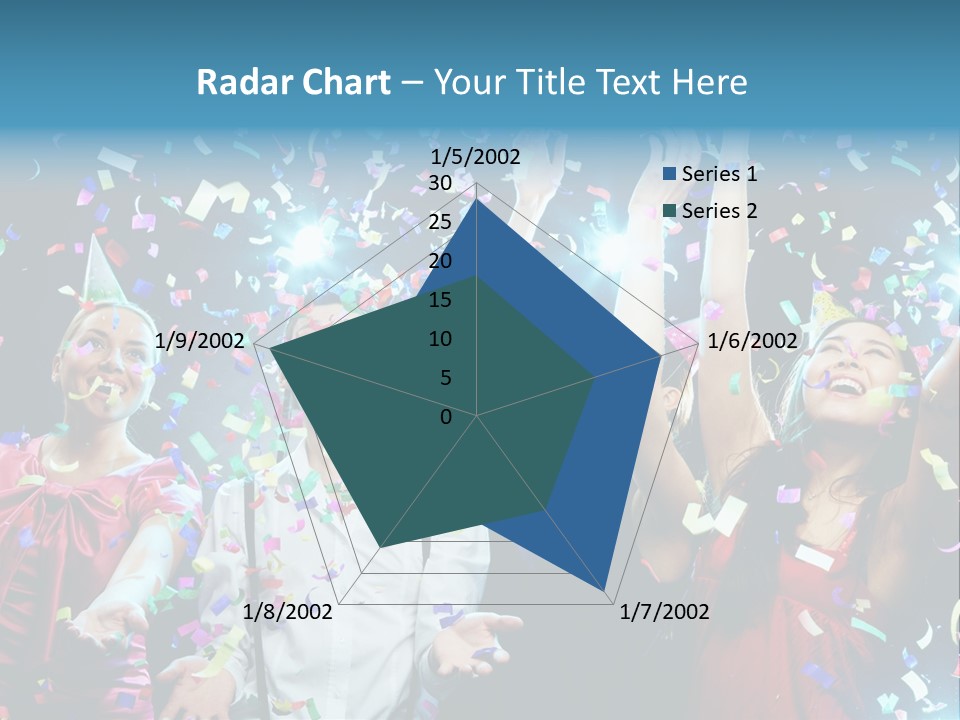 Girl Fun Confetti PowerPoint Template