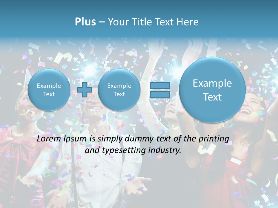 Girl Fun Confetti PowerPoint Template