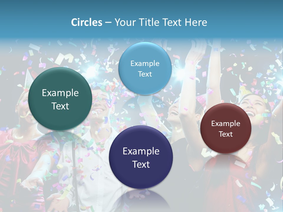 Girl Fun Confetti PowerPoint Template