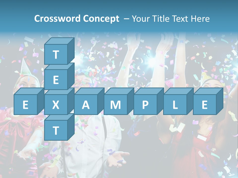 Girl Fun Confetti PowerPoint Template