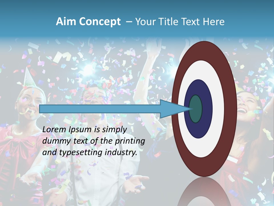 Girl Fun Confetti PowerPoint Template