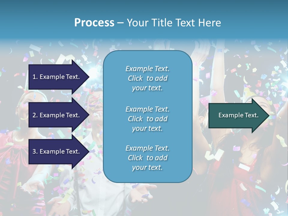 Girl Fun Confetti PowerPoint Template