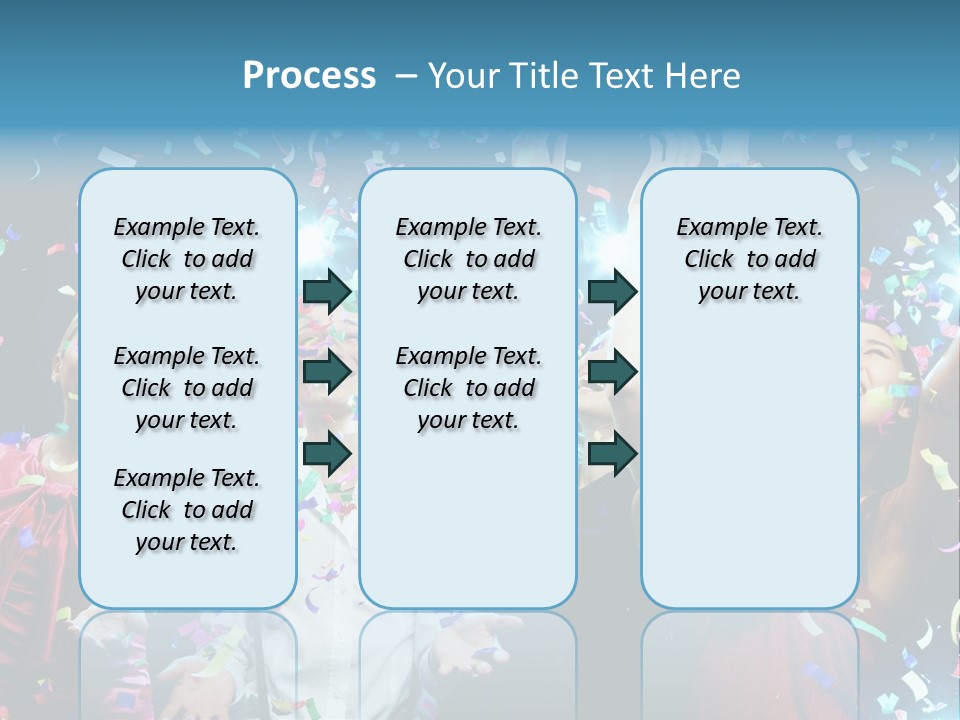 Girl Fun Confetti PowerPoint Template