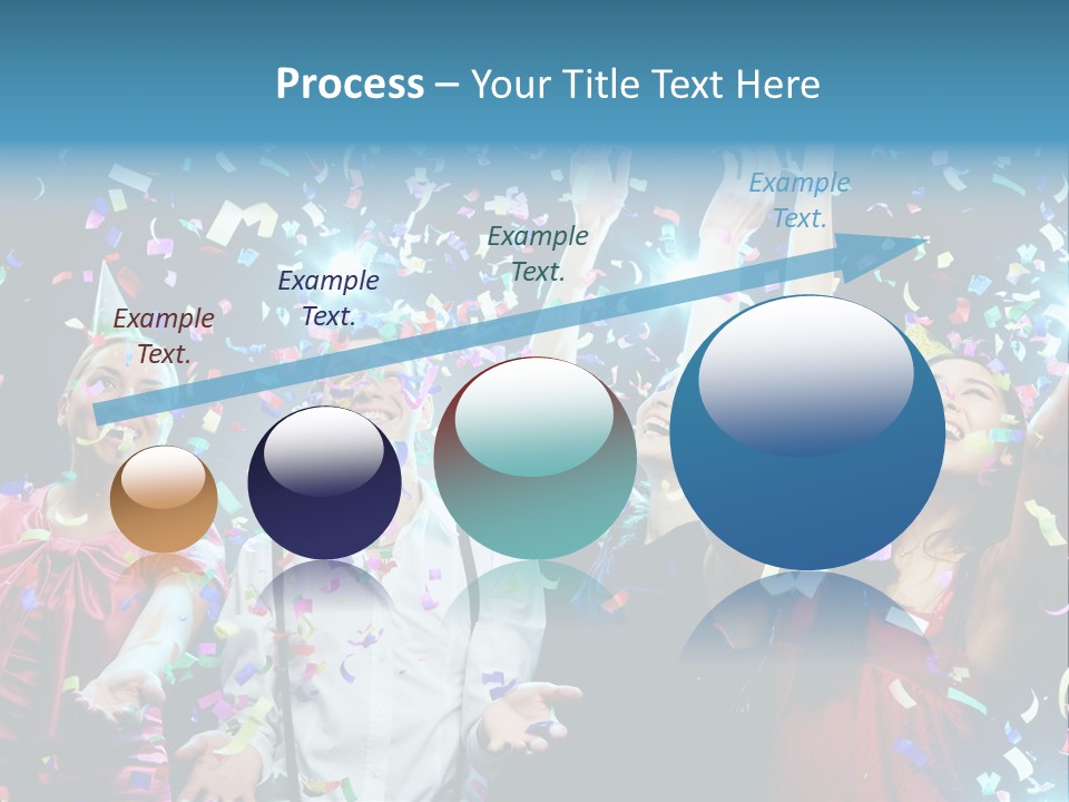 Girl Fun Confetti PowerPoint Template