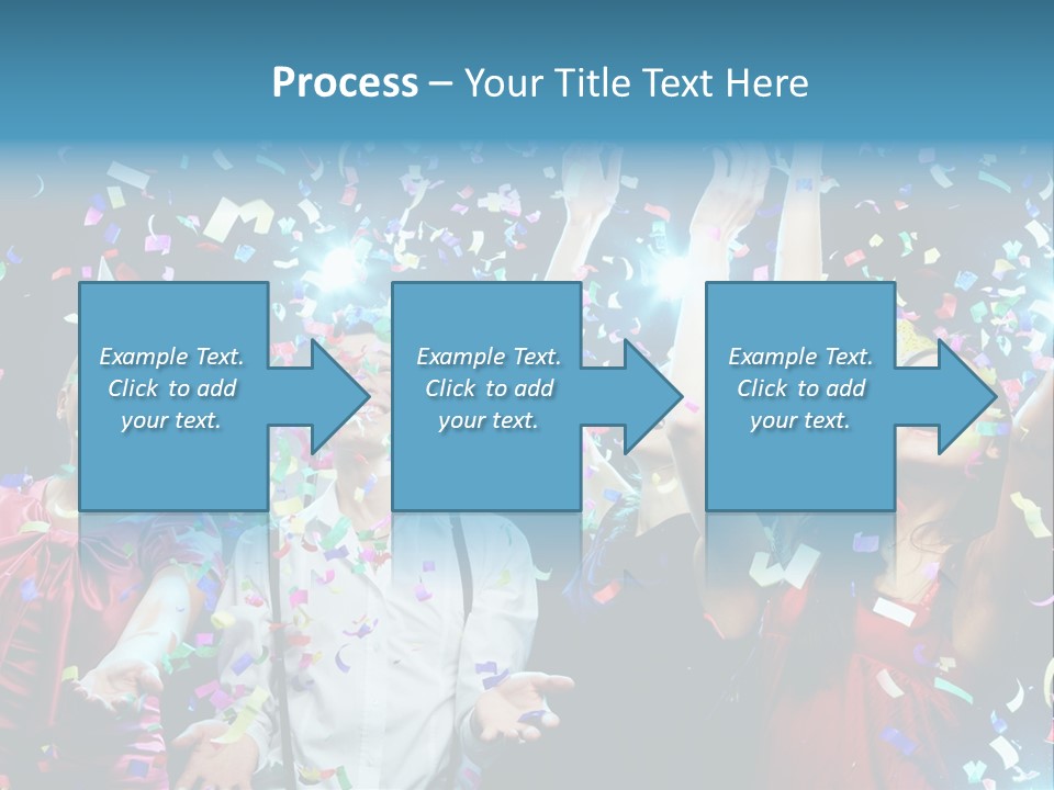 Girl Fun Confetti PowerPoint Template