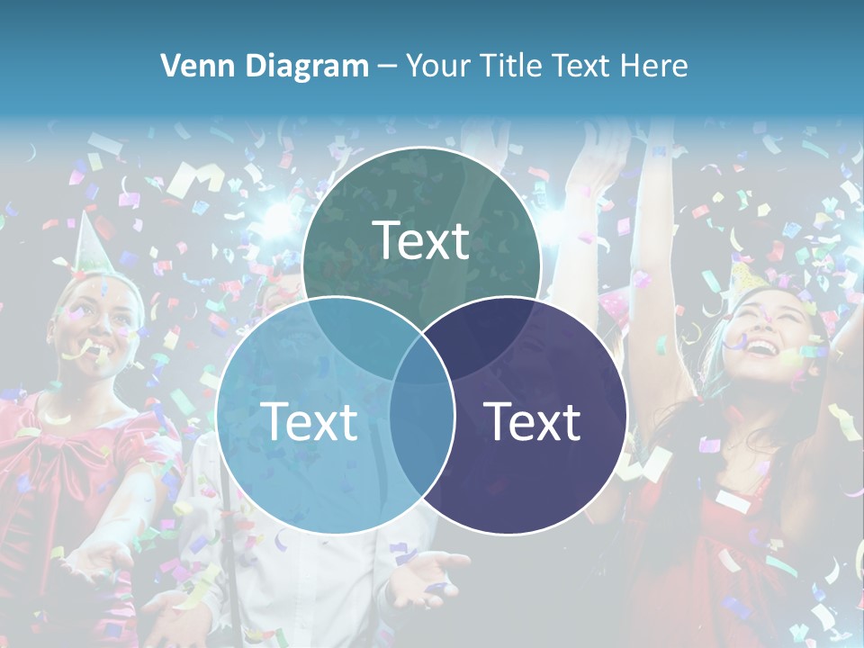 Girl Fun Confetti PowerPoint Template