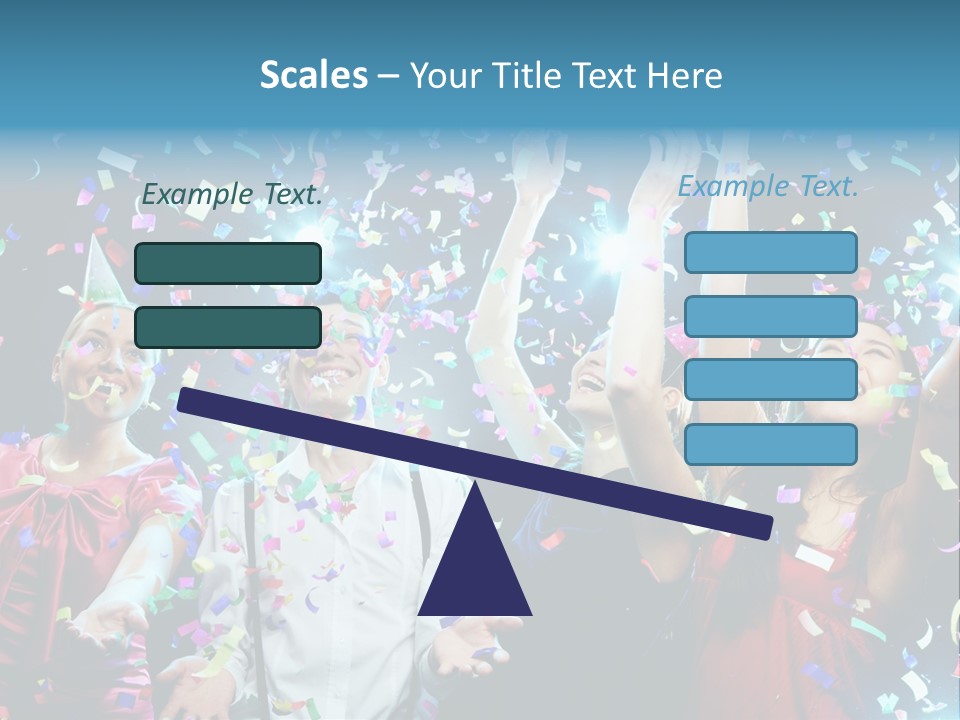 Girl Fun Confetti PowerPoint Template