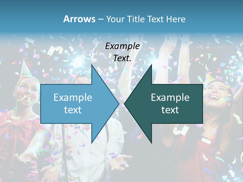 Girl Fun Confetti PowerPoint Template