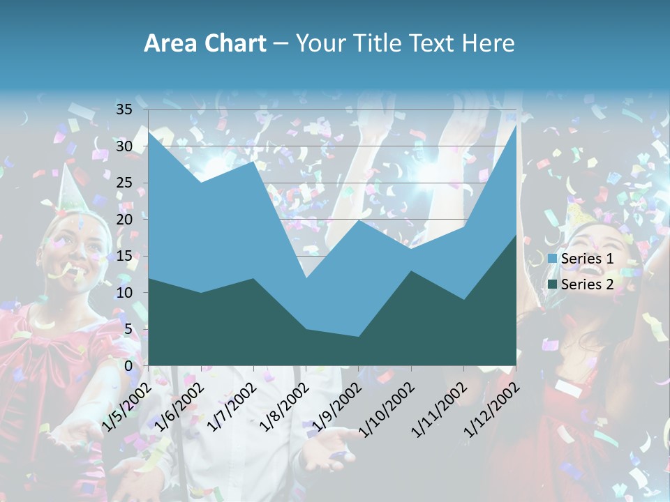 Girl Fun Confetti PowerPoint Template