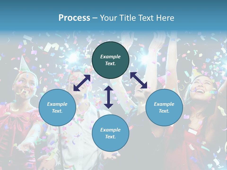 Girl Fun Confetti PowerPoint Template