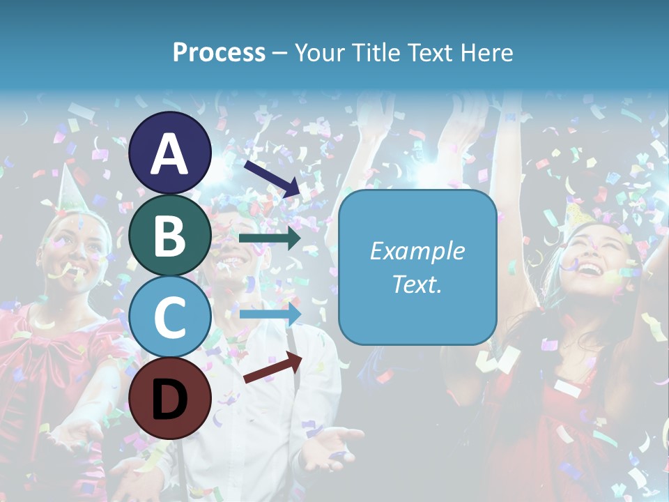 Girl Fun Confetti PowerPoint Template