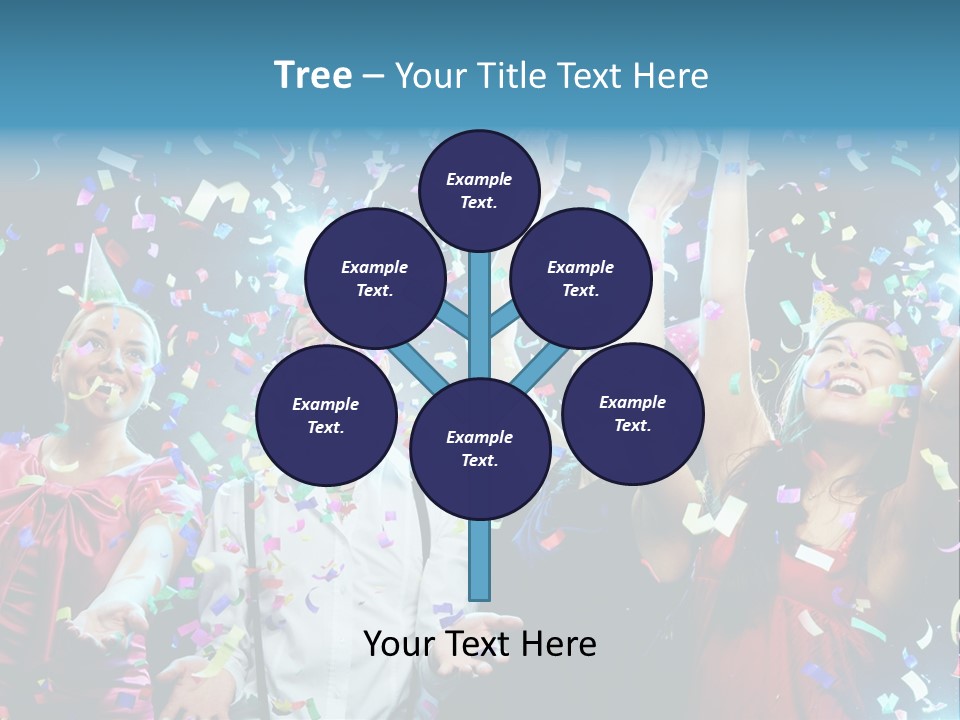 Girl Fun Confetti PowerPoint Template