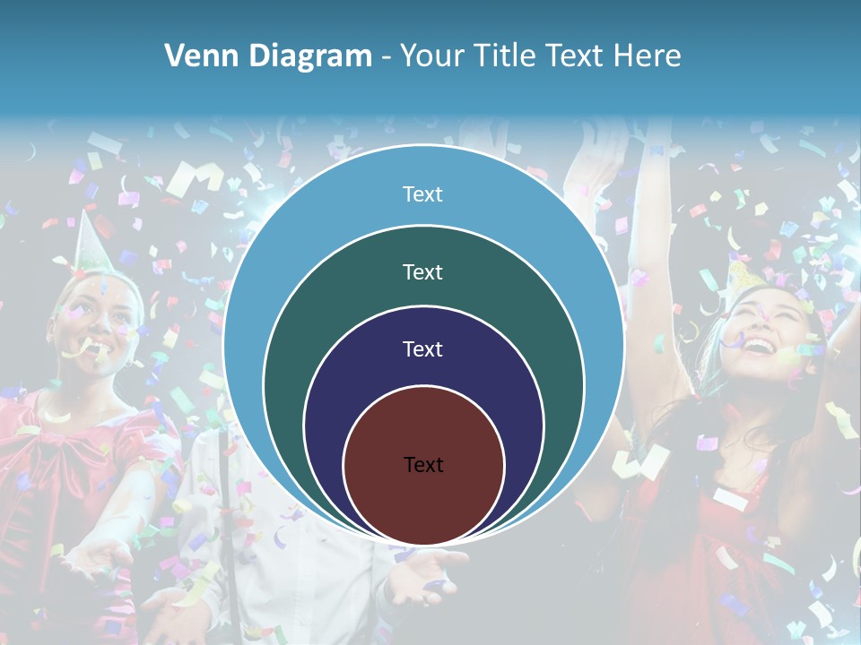 Girl Fun Confetti PowerPoint Template