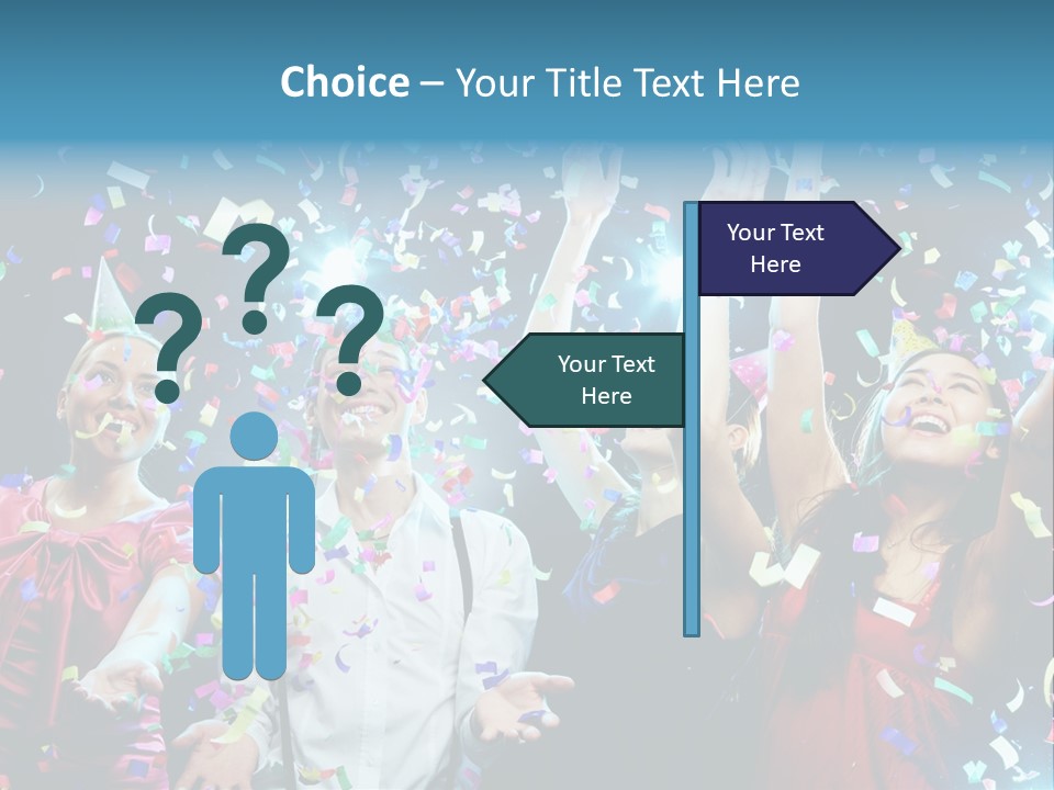 Girl Fun Confetti PowerPoint Template