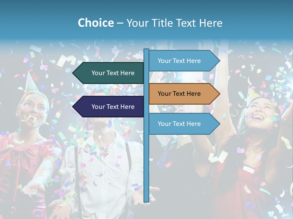 Girl Fun Confetti PowerPoint Template