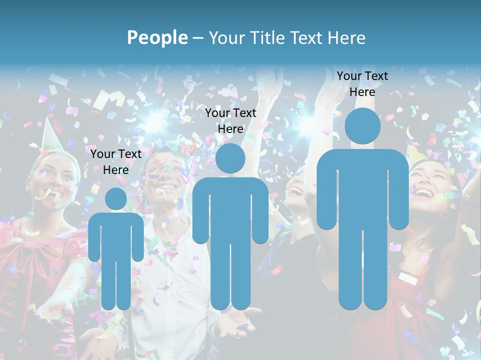 Girl Fun Confetti PowerPoint Template