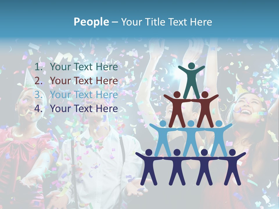 Girl Fun Confetti PowerPoint Template