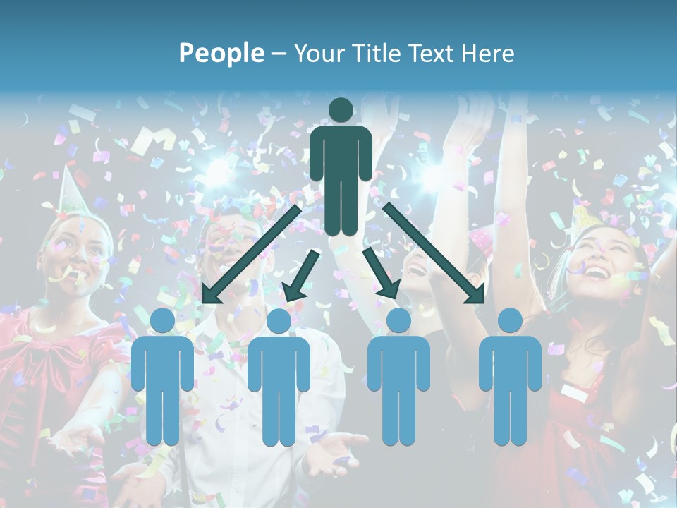 Girl Fun Confetti PowerPoint Template