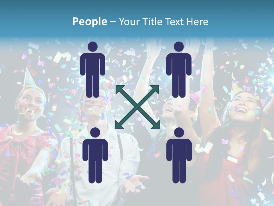 Girl Fun Confetti PowerPoint Template