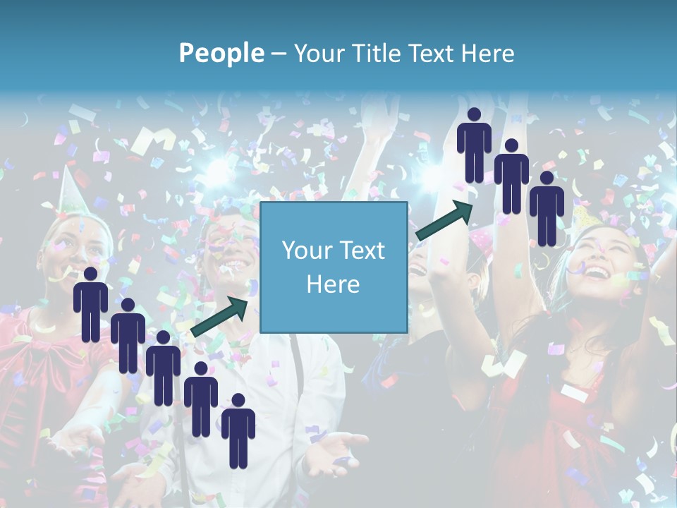 Girl Fun Confetti PowerPoint Template