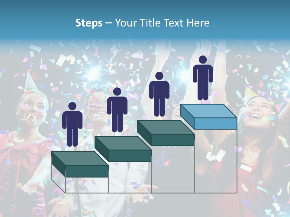 Girl Fun Confetti PowerPoint Template