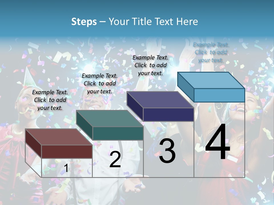 Girl Fun Confetti PowerPoint Template