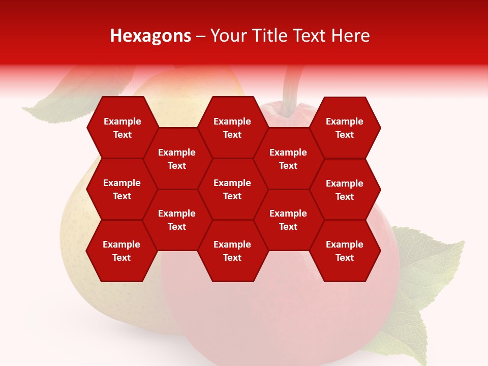 Two White Fruit PowerPoint Template