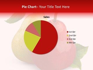 Two White Fruit PowerPoint Template