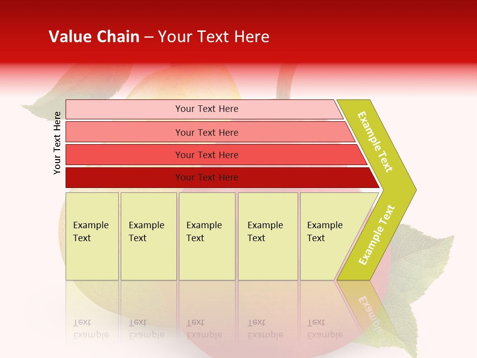 Two White Fruit PowerPoint Template
