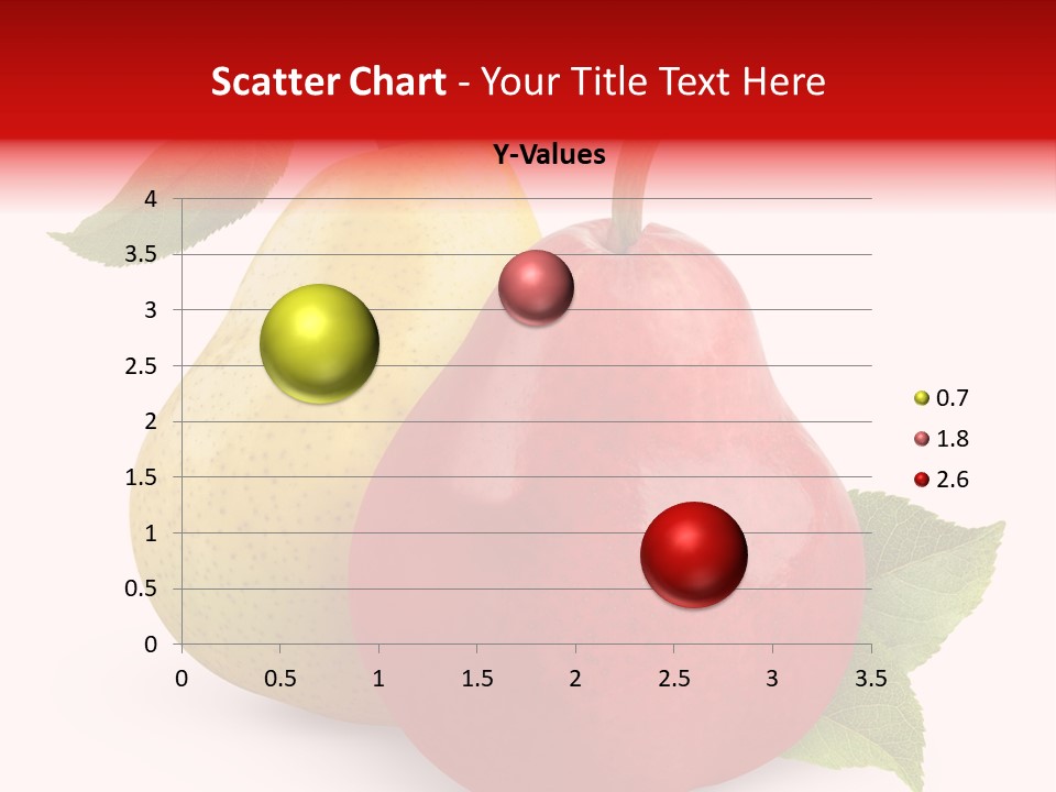Two White Fruit PowerPoint Template