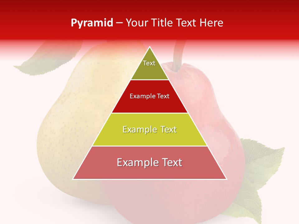 Two White Fruit PowerPoint Template