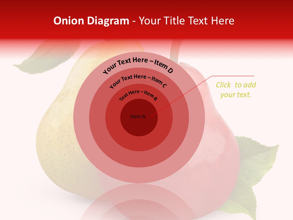 Two White Fruit PowerPoint Template