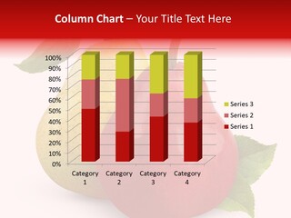 Two White Fruit PowerPoint Template