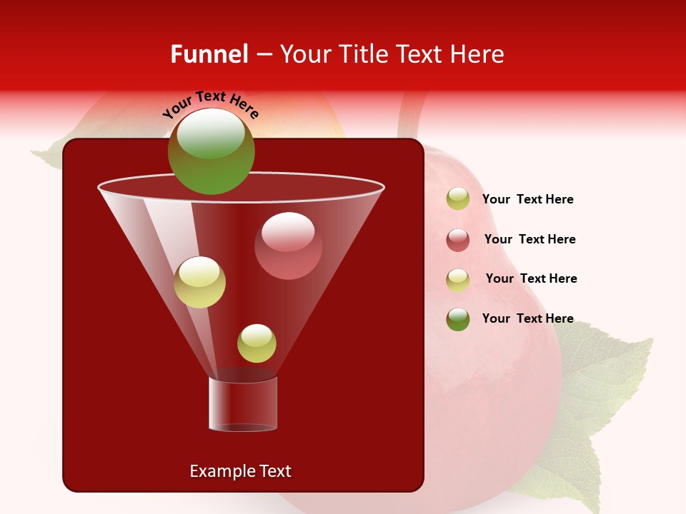 Two White Fruit PowerPoint Template