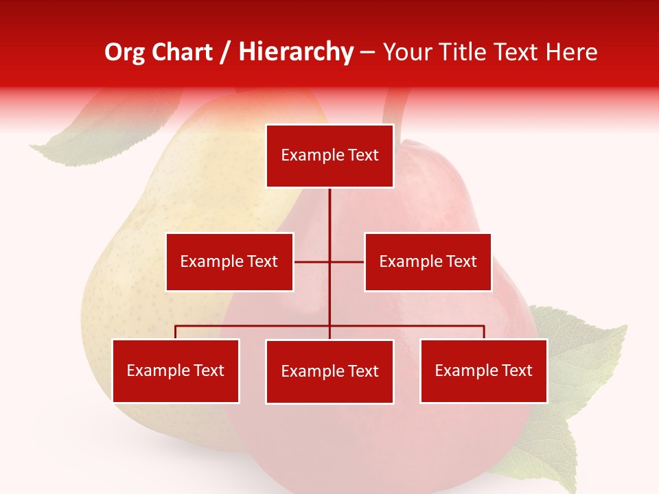 Two White Fruit PowerPoint Template