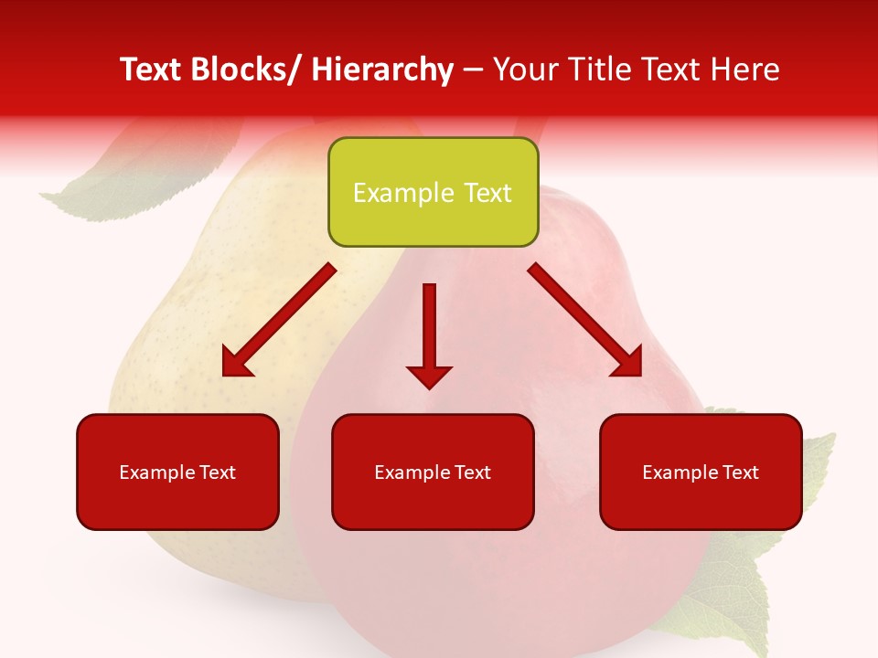 Two White Fruit PowerPoint Template
