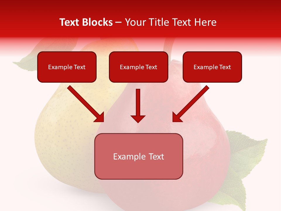 Two White Fruit PowerPoint Template