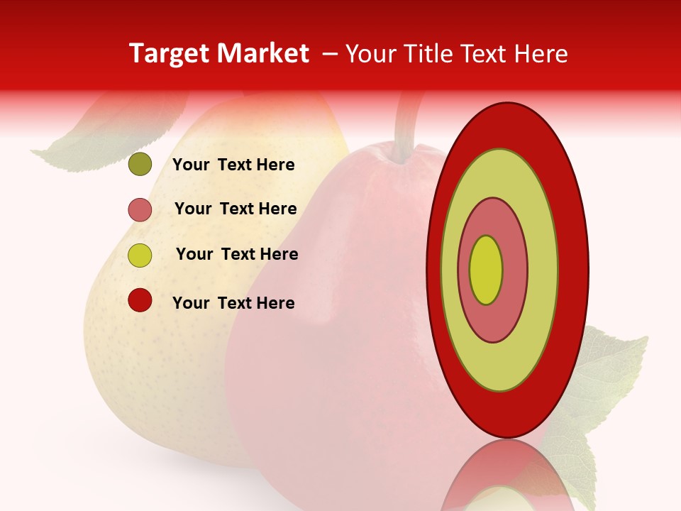 Two White Fruit PowerPoint Template