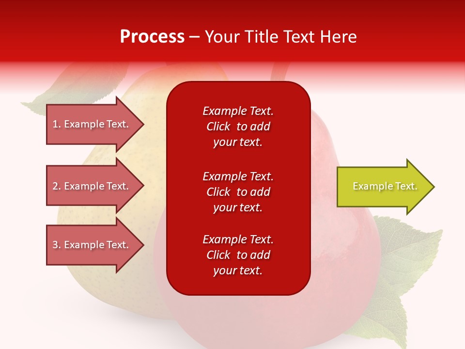 Two White Fruit PowerPoint Template