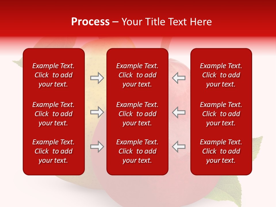 Two White Fruit PowerPoint Template