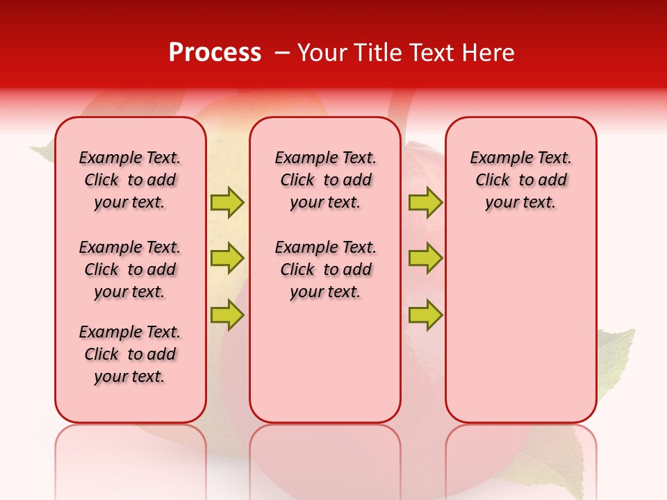 Two White Fruit PowerPoint Template