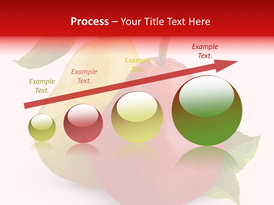 Two White Fruit PowerPoint Template