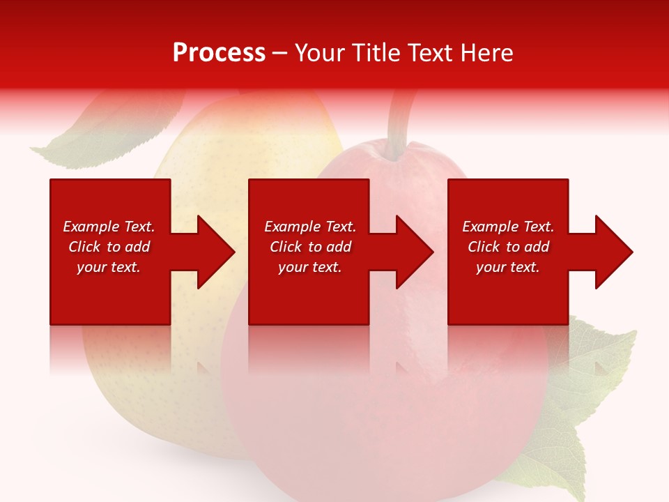 Two White Fruit PowerPoint Template