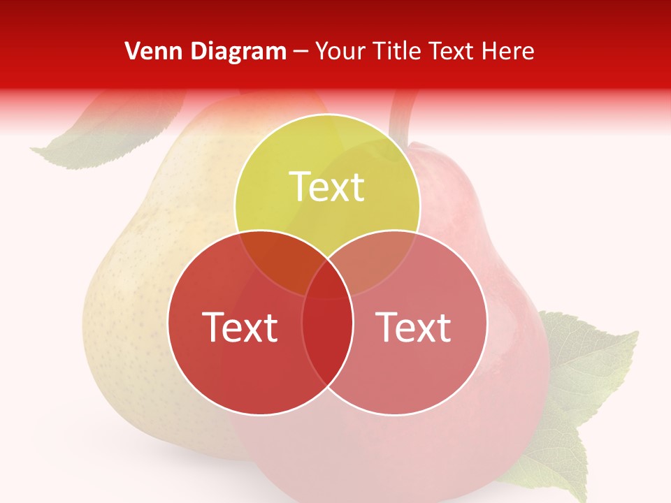 Two White Fruit PowerPoint Template