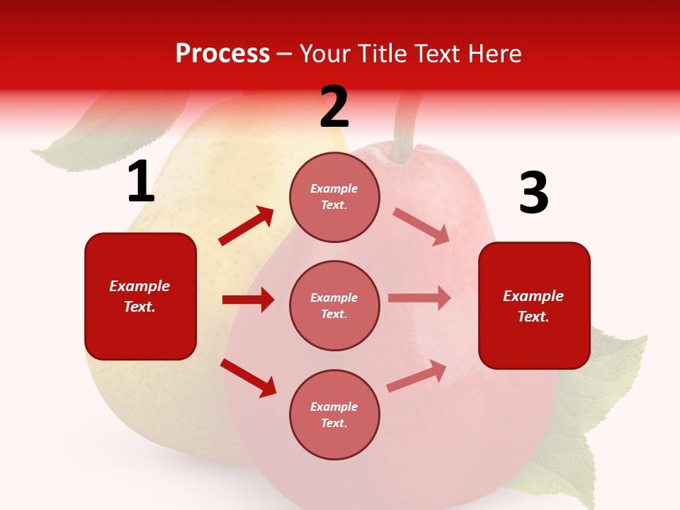 Two White Fruit PowerPoint Template
