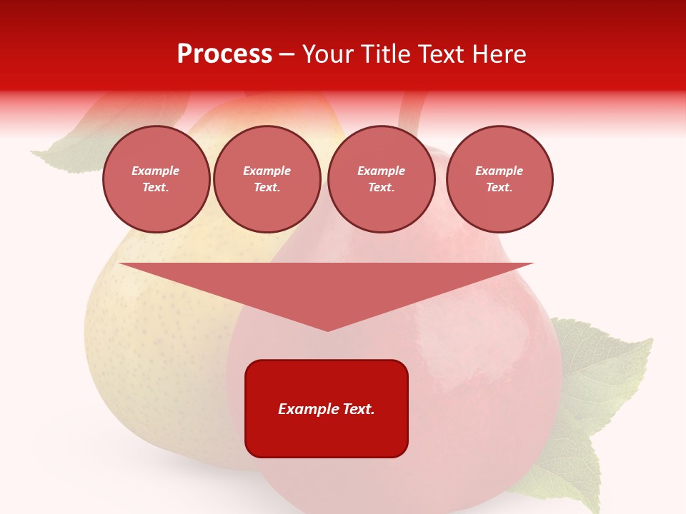 Two White Fruit PowerPoint Template
