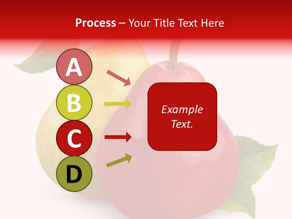 Two White Fruit PowerPoint Template